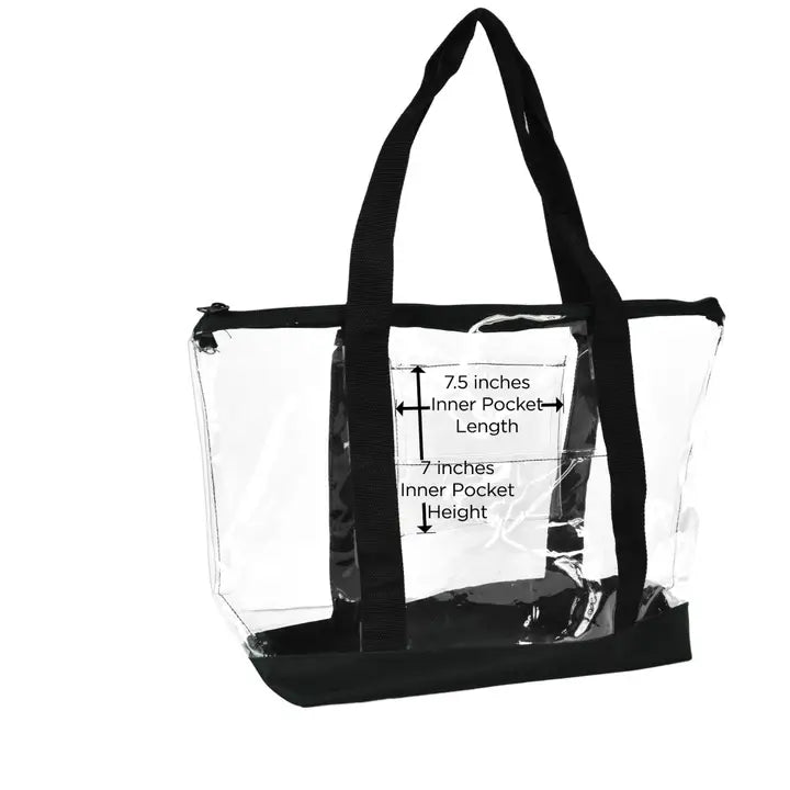 Dalix Clear Shopping Tote