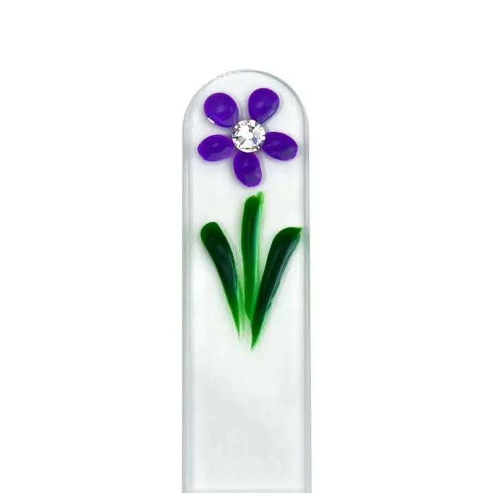 Czech Crystal Nail File - Size Large- Hand Painted Collection