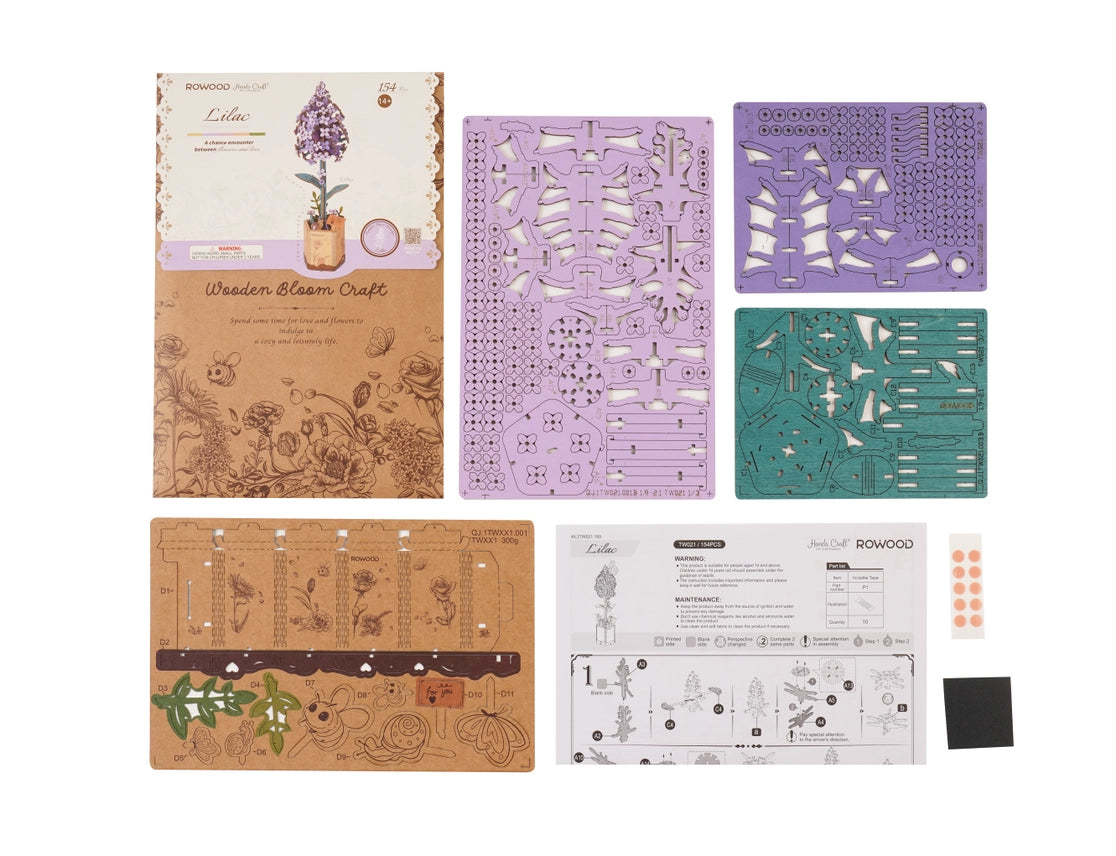 3D Wooden Flower Puzzle