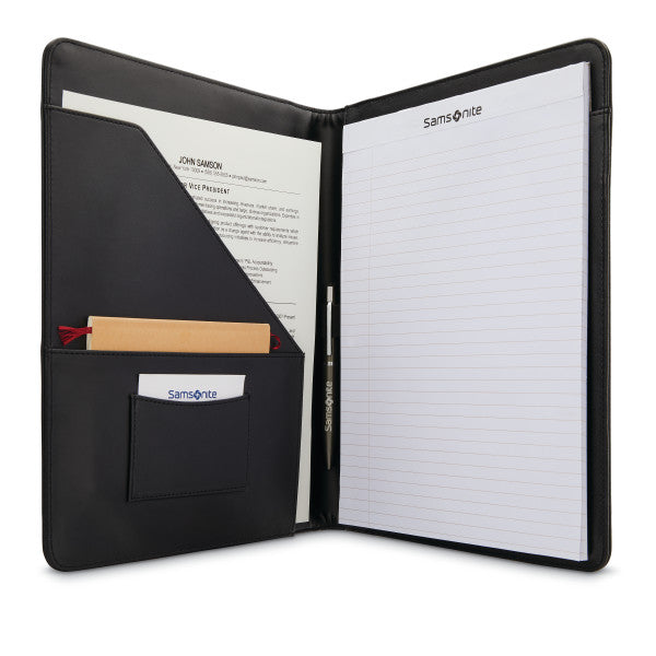 Samsonite Leather Business Accessories Portfolio Black