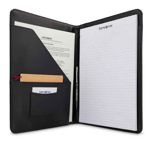 Samsonite Leather Business Accessories Portfolio Black