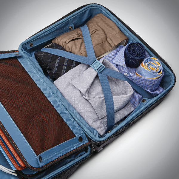 SAMSONITE PRO RFID Mobile Office 2-Wheeled Zippered Briefcase/Suitcase w/ trolley sleeve passthrough