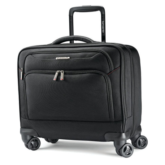 Samsonite XENON 3.0 Mobile Office Zippered Briefcase Spinner w/ trolley sleeve passthrough Black