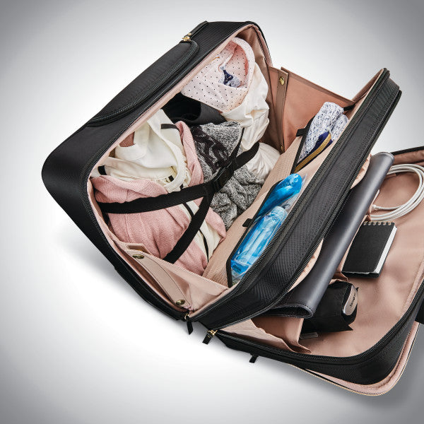 Samsonite Mobile Office 2-Wheeled Zippered Briefcase w/ trolley sleeve passthrough