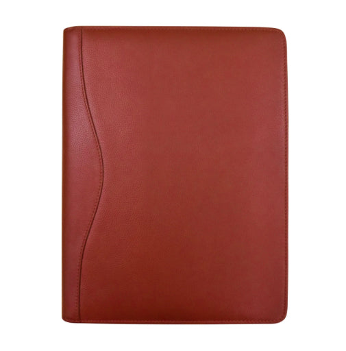 ili New York Leather Writing Padfolio/Portfolio- 6312 Red