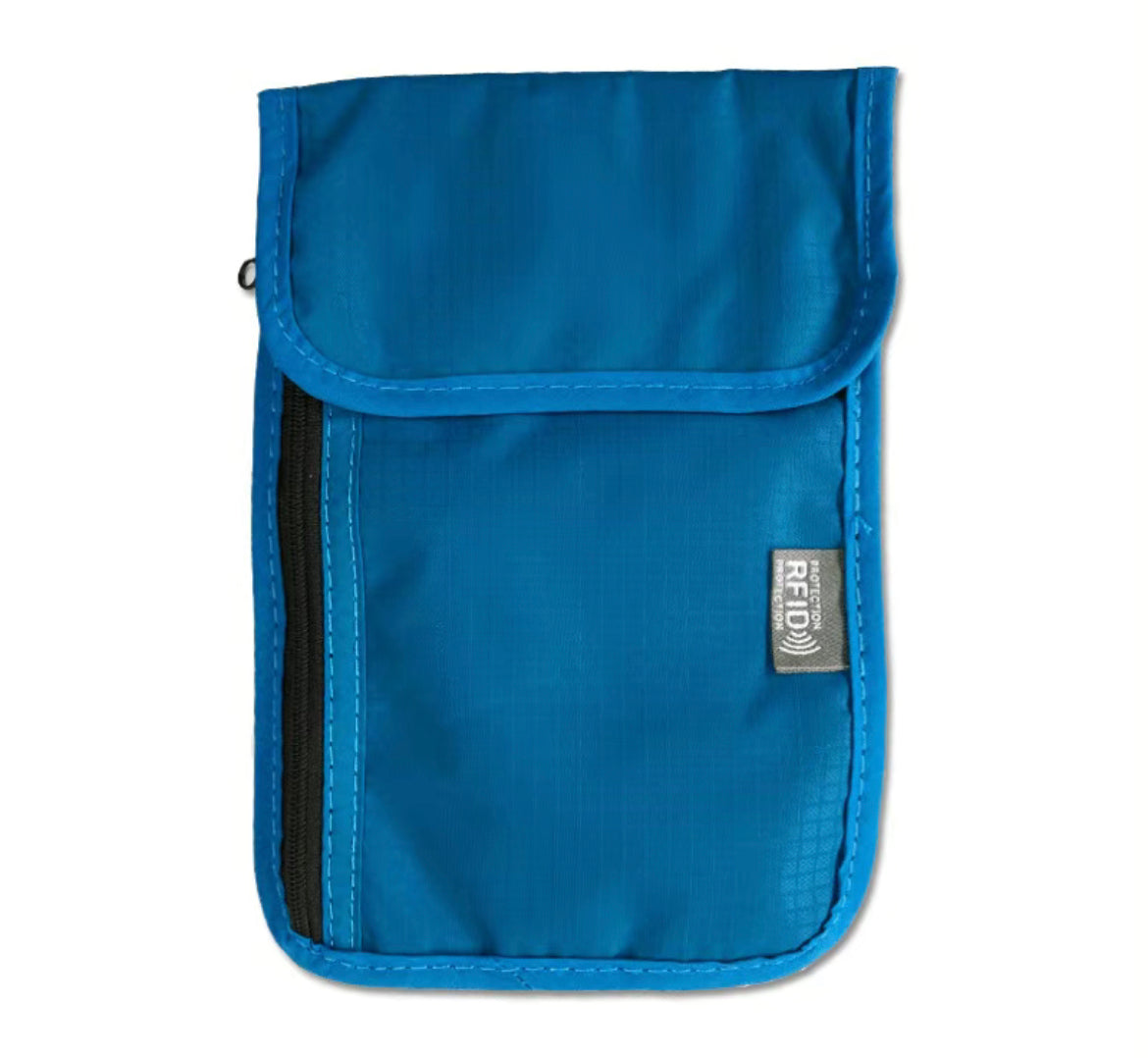 Anti-RFID Travel Neck Passport Bag