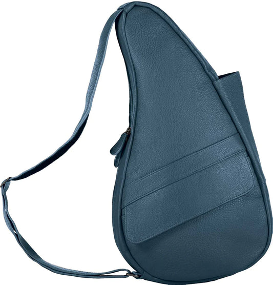 AMERIBAG HEALTHY BACK BAG TOTE LEATHER EXTRA SMALL (LAKE BLUE)
