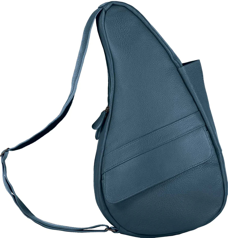 Ameribag 15" Healthy Back Bag Tote- Leather - Extra Small- 5102 Lake Blue