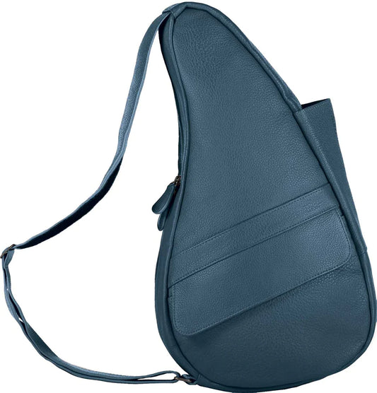 Ameribag 15" Healthy Back Bag Tote- Leather - Extra Small- 5102 Lake Blue