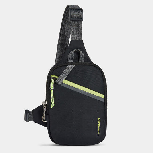 Travelon Anti-Theft RFID Greenlander Compact Sling Jet Black