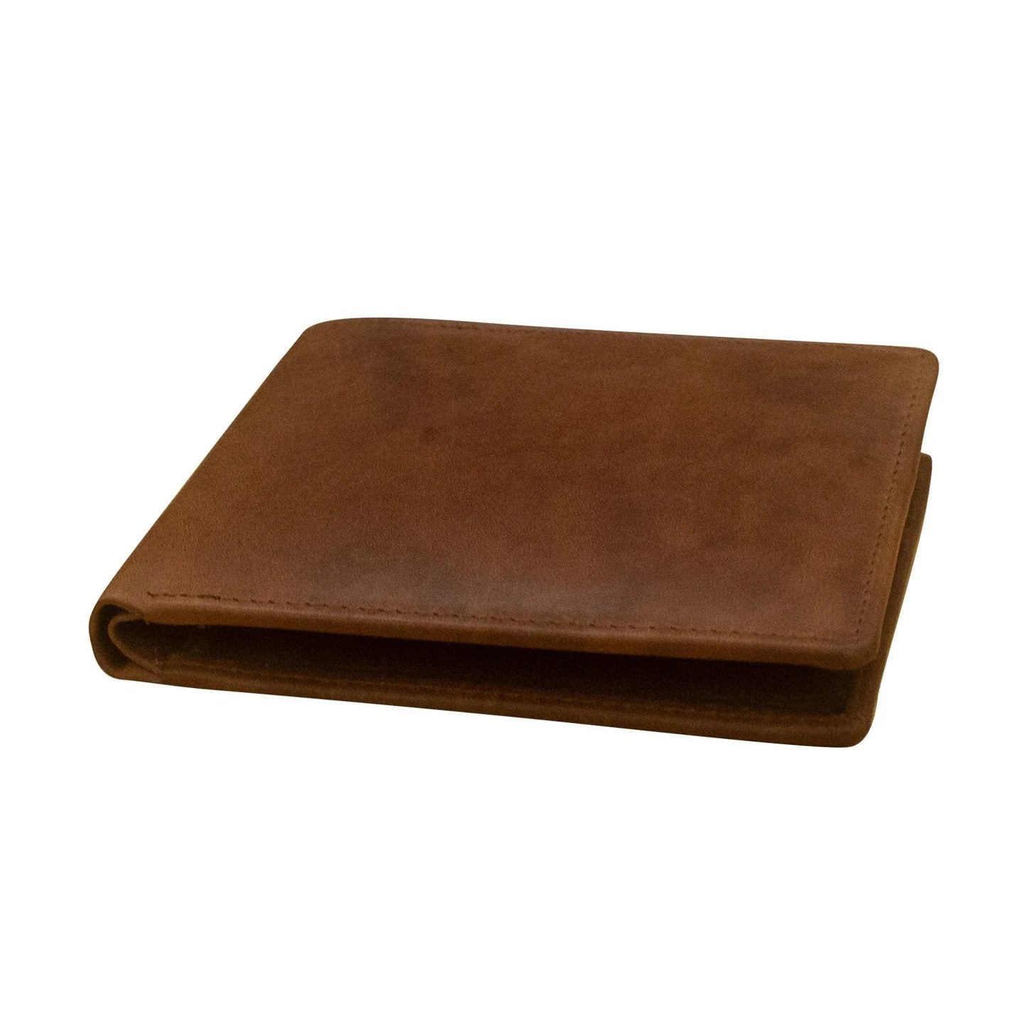 ili RFID Bifold Leather Wallet (Brown)