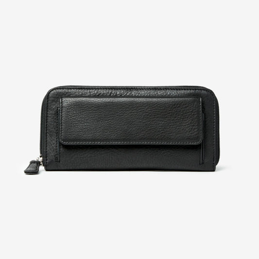 Osgoode Marley Leather RFID Zip Around Wallet- 1251 Black