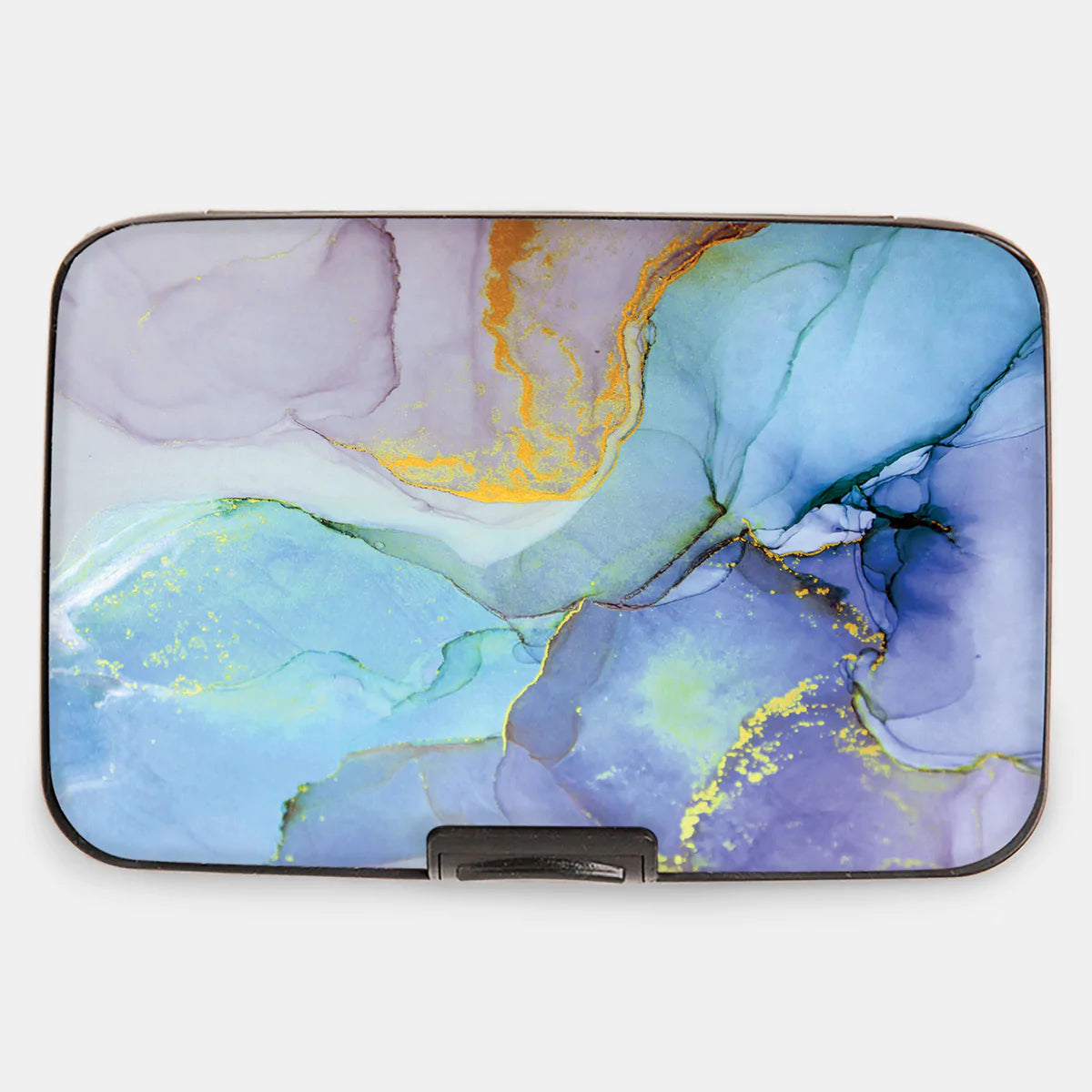 Monarque RFID Armored Wallet Blue Marble