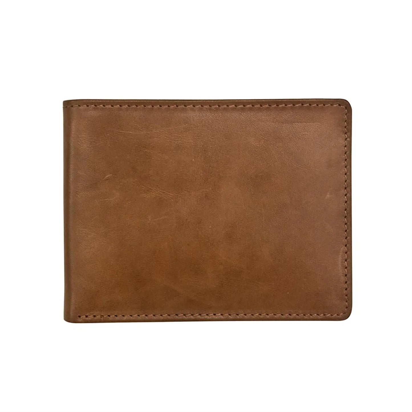 ili New York RFID Slim Bifold Wallet with Back I.D. Toffee