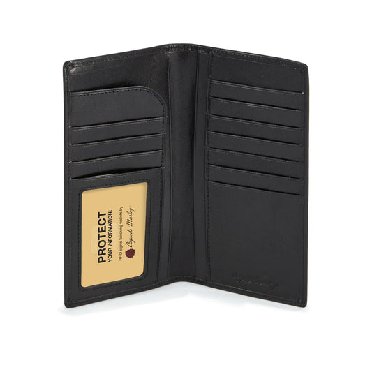 Osgoode Marley RFID Coat Pocket Leather Wallet- 1207 Black