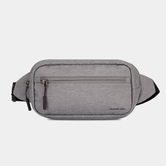 Travelon World Travel Essentials RFID Convertible Sling/Waist Pack GREY HEATHER
