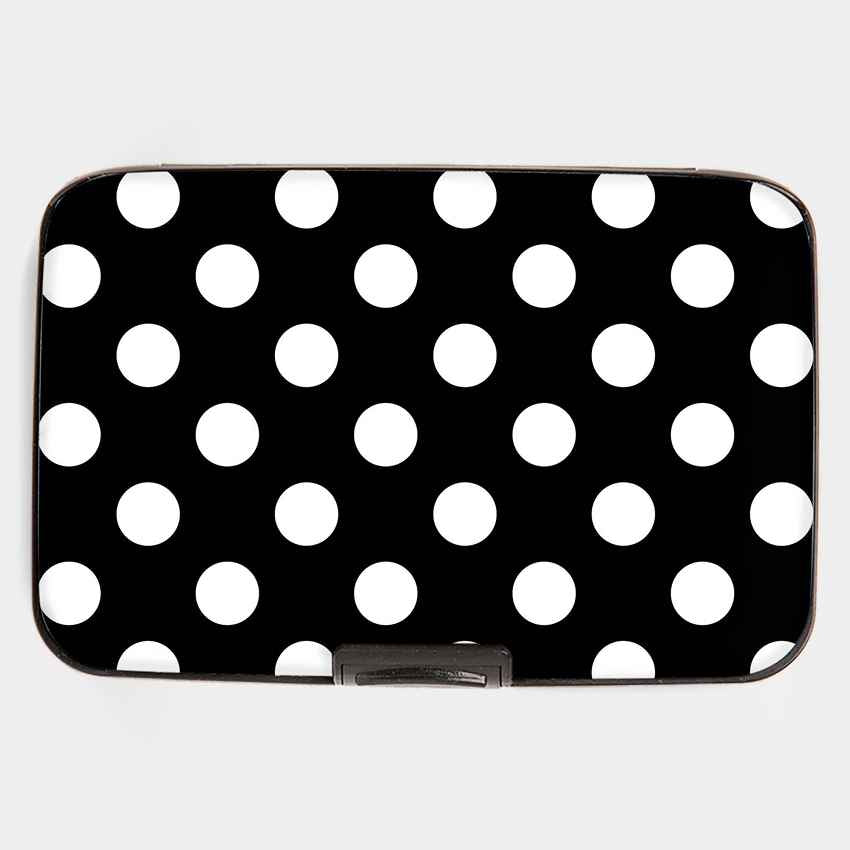 Monarque RFID Armored Wallet Polka Dot