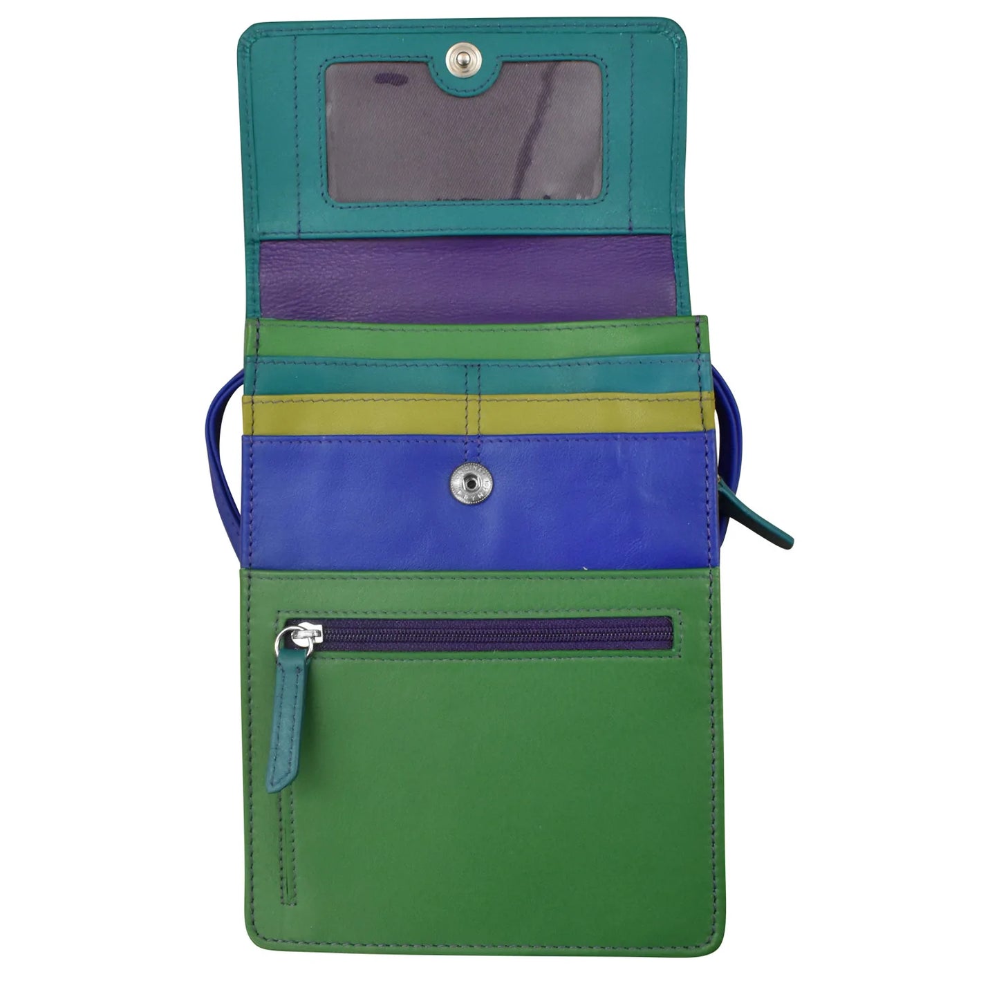 ili New York - RFID blocking Leather Organizer on a String - Large- 6824