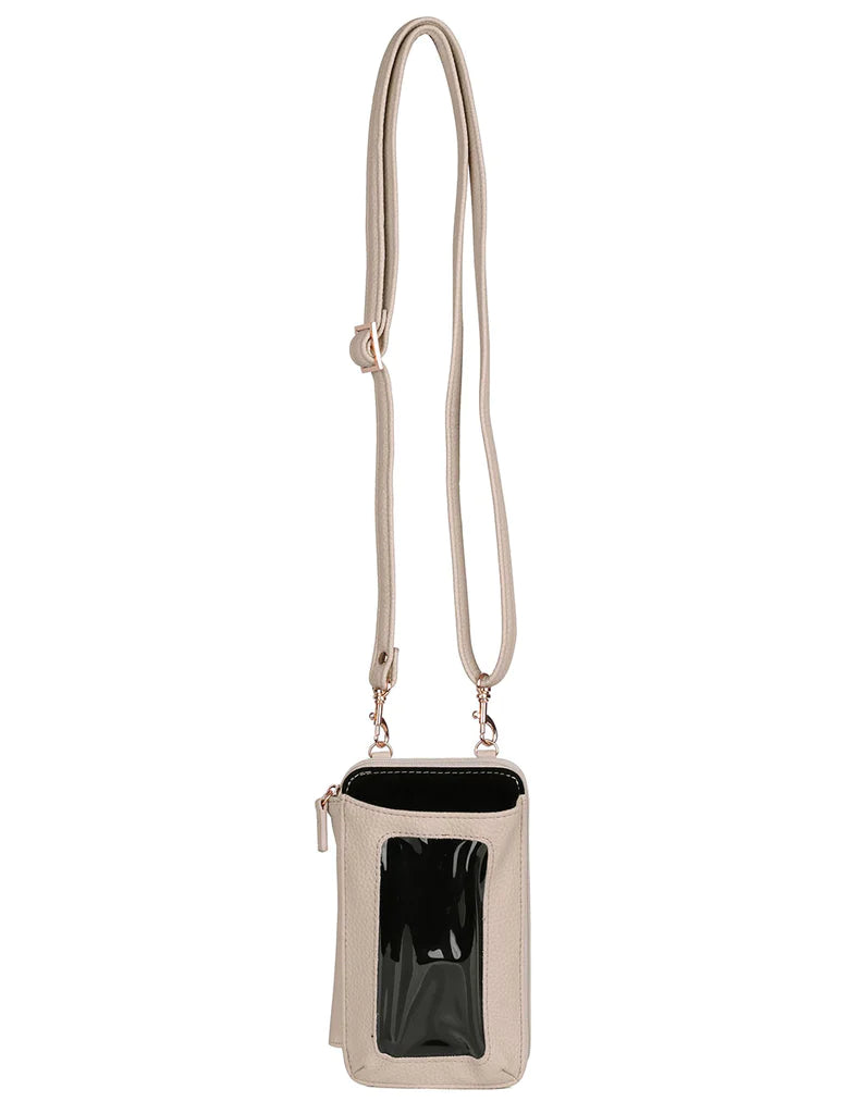 Julia Buxton Vegan Faux Leather RFID Everywhere Crossbody Cellphone Wallet Bag