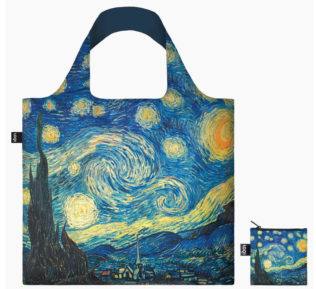 LOQI Packable Shopping Tote Starry Night