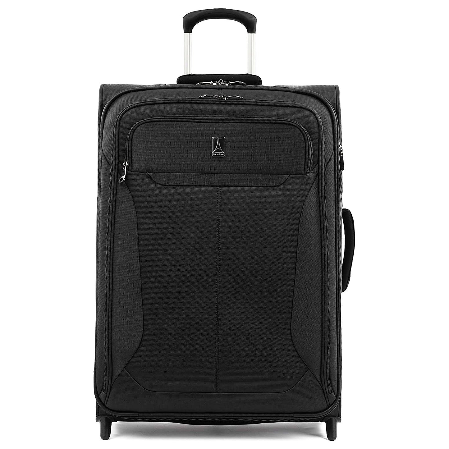 FINALSALE Travelpro TourLite 26" Medium Checked Softsided Expandable 2-Wheeled Suitcase- TP8008S26 Black