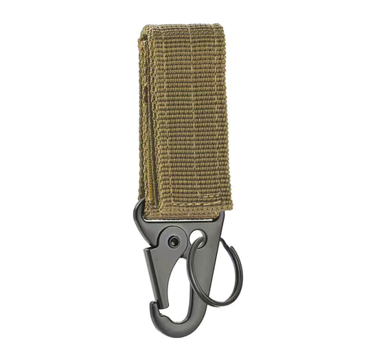 Velco Carabiner Strap Clip Olive