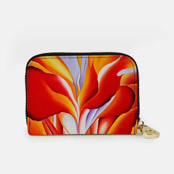 On Sale- Monarque Zippered Wallet RED CANNA