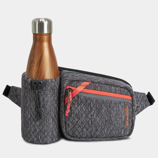 Travelon RFID Greenlander Waist Pack/Fanny Pack Diamond ash