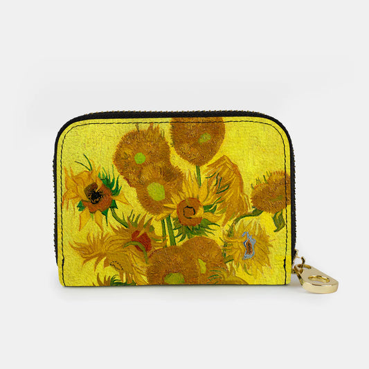 On Sale- Monarque Zippered Wallet Sunflowers