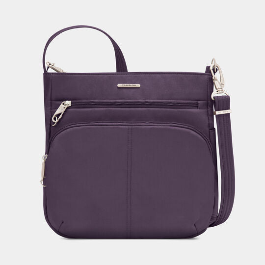 Travelon Anti-Theft RFID Classic N/S Crossbody Purple
