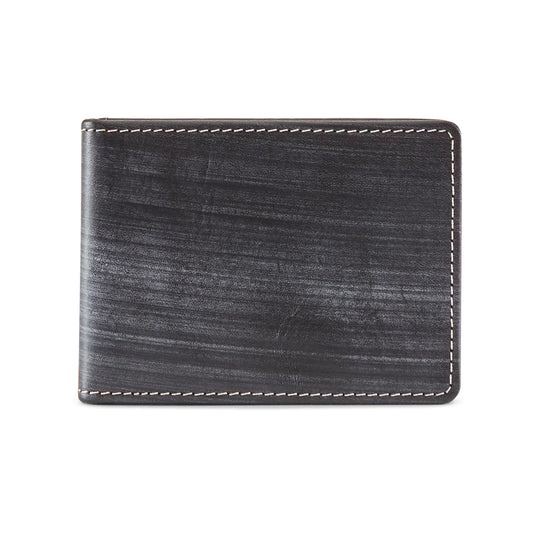 Osgoode Marley RFID Brushed THINFOLD bifold Wallet- 1171 Black