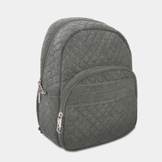 Travelon Anti-Theft RFID Boho Backpack GREY HEATHER