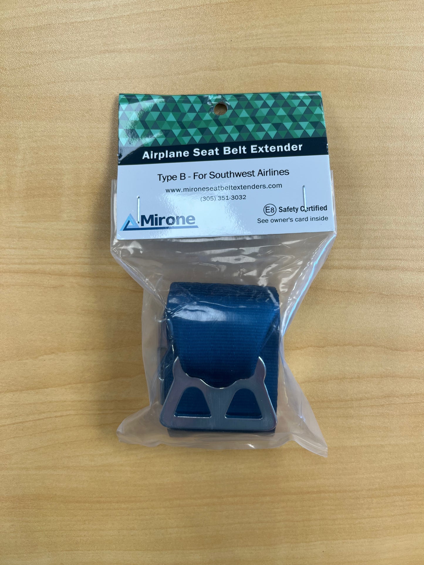 Seatbelt Extender, Type B for Southwest Airlines (Blue)