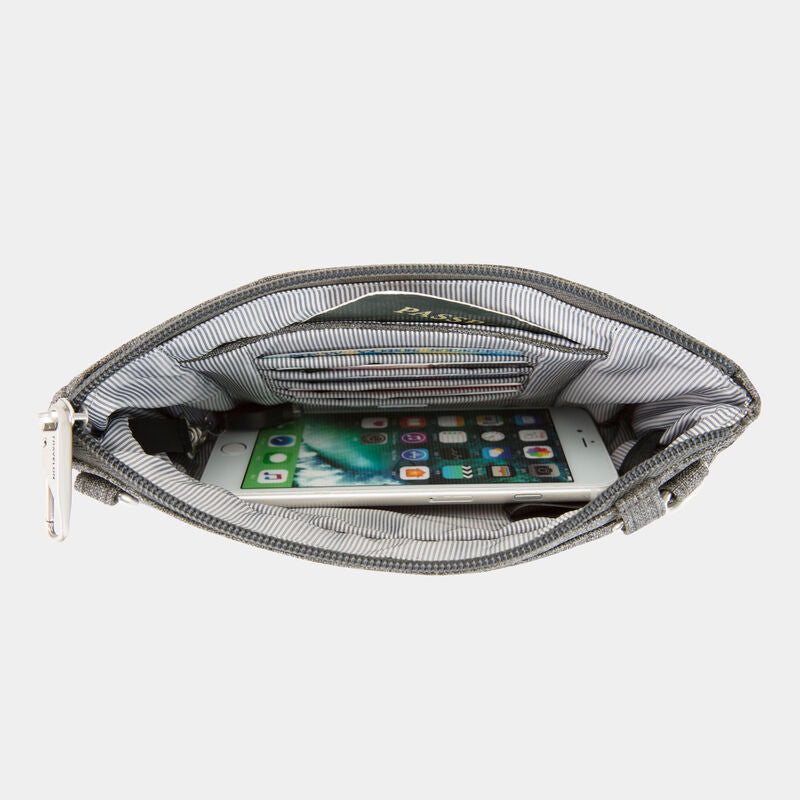 Travelon Anti-Theft Boho Clutch Crossbody with 5-Point Anti-Theft Protection