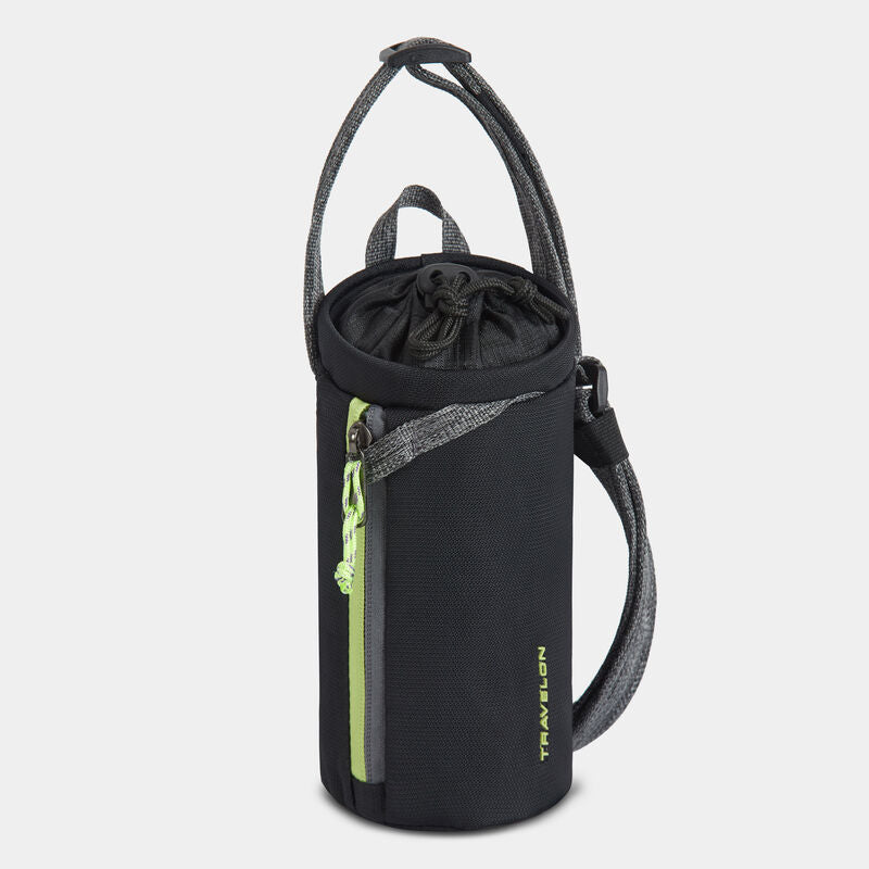 Travelon Anti-Theft Greenlander Insulated Water Bottle Bag Jet Black