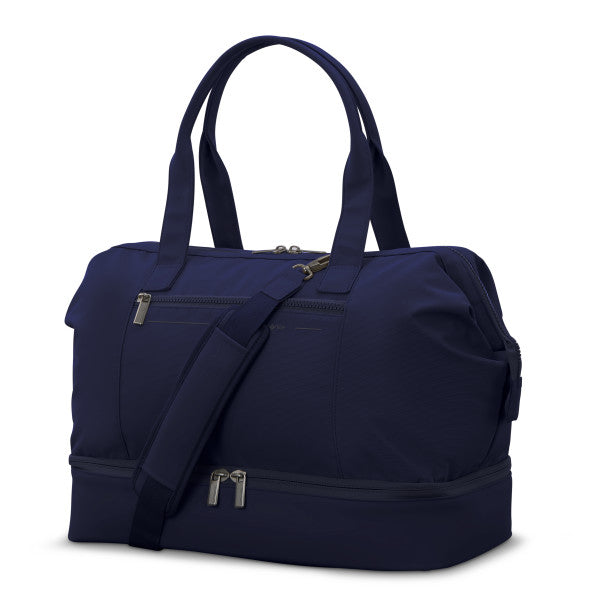 Samsonite COMPANION BAGS Drop Bottom Weekender Laptop Duffle w/ trolley sleeve passthrough Navy
