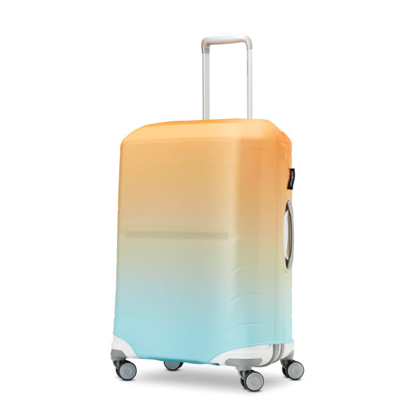 Samsonite Luggage Cover- Size Medium Blue Orange Ombre