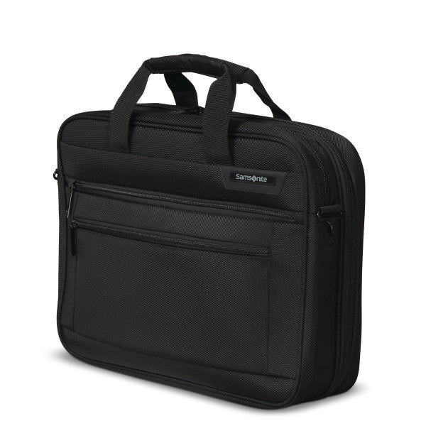 Samsonite CLASSIC 2 15.6 TSA 2 Compartment RFID Zippered Briefcase w/ trolley sleeve passthrough