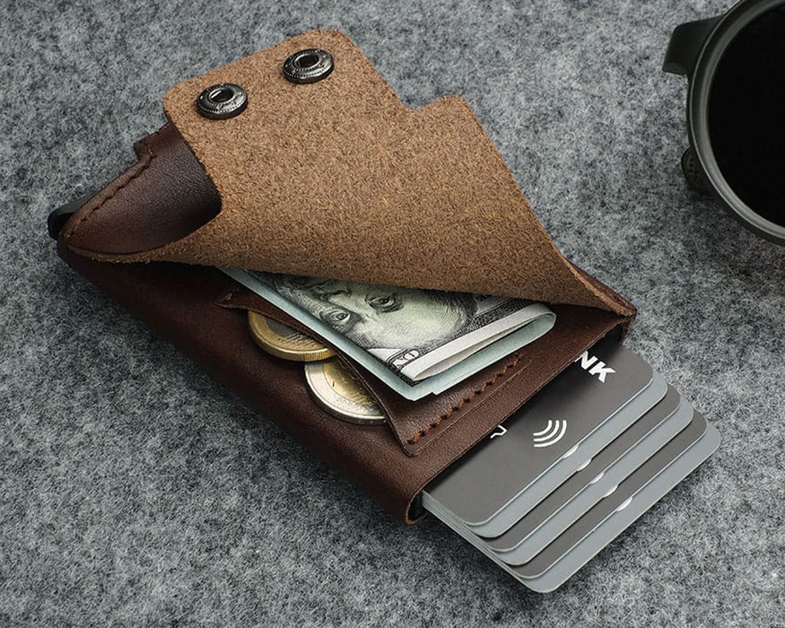 Retro 51 Pularys - FUNKY RFID Wallet | Brown