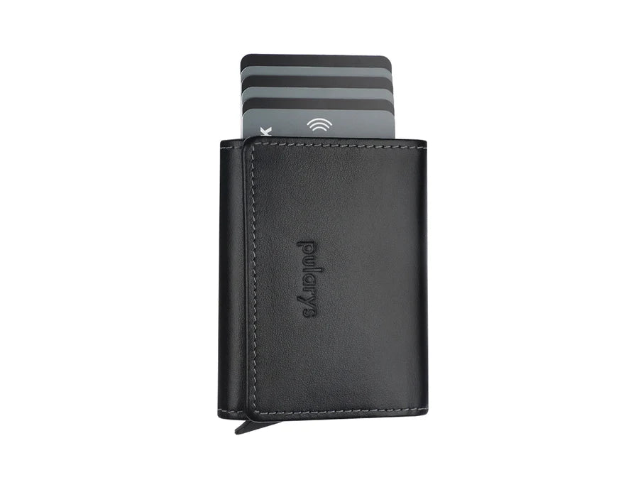 Pularys - BOSTON RFID Wallet - Italia Leather Black