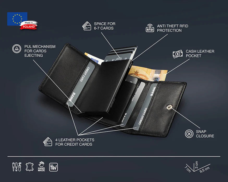 Pularys - BOSTON RFID Wallet - Italia Leather