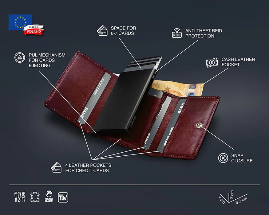 Pularys - BOSTON RFID Wallet - Italia Leather