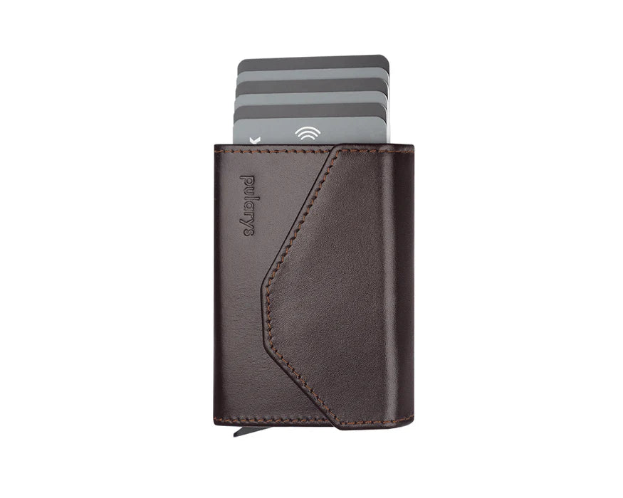 Retro 51 Pularys - RAVEN RFID Wallet- Italia Leather Brown