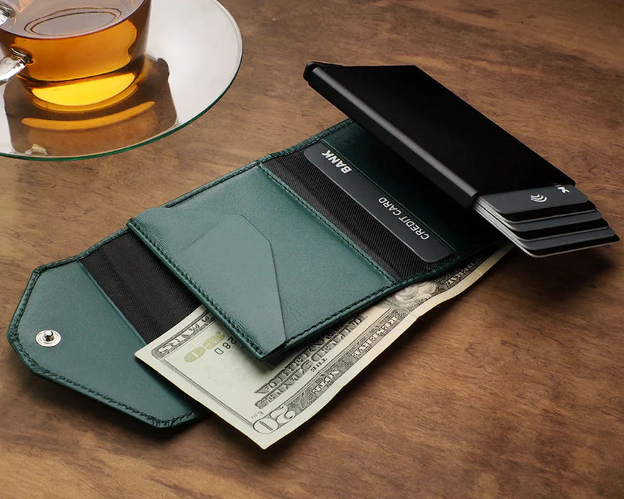 Retro 51 Pularys - RAVEN RFID Wallet- Italia Leather