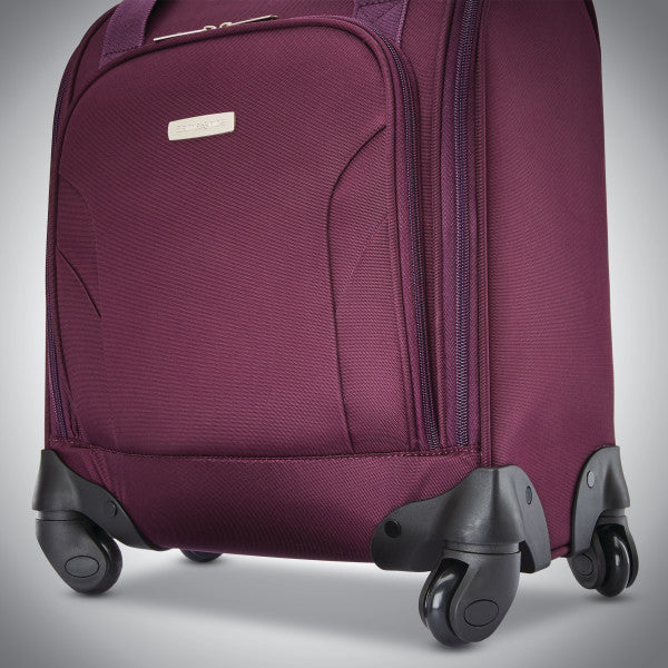 Samsonite Softside Underseat Spinner w/ USB Port and trolley sleeve passthrough