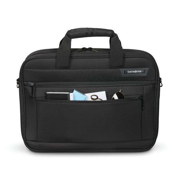 Samsonite CLASSIC 2 15.6 TSA 2 Compartment RFID Zippered Briefcase w/ trolley sleeve passthrough