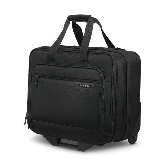 Samsonite CLASSIC 2, 2-Wheeled Zippered Briefcase w/ trolley sleeve passthrough Black