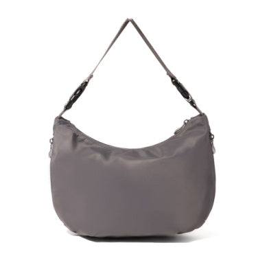 Baggallini Crescent Convertible RFID Hobo Shoulder Bag Smoke Twill