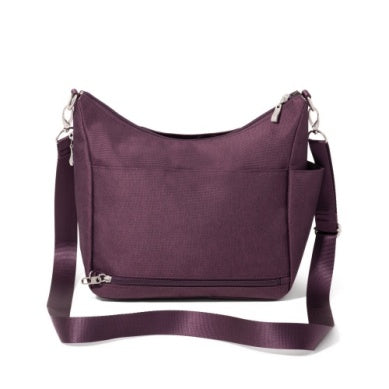 Baggallini Modern Everywhere Hobo Crossbody w/ Trolley Sleeve & RFID Wristlet Wallet