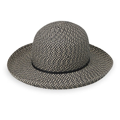 Wallaroo Packable Hat- Amelia UPF 50+ Amelia-Mixed Black